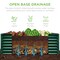 Best Choice Products 4x2x2ft Outdoor Metal Raised Garden Bed, Planter Box for Vegetables, Flowers, Herbs